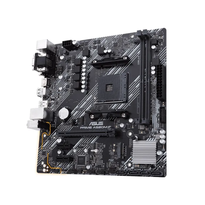 MB ASUS PRIME A520M-E ona plata