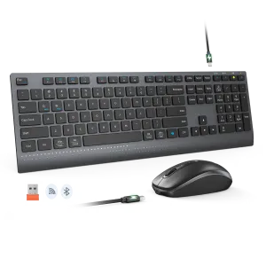 Simsiz klaviatura va sichqoncha to‘plami Meetion C2000 Black