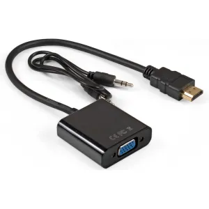 Переходник HDMI–VGA с аудиовыходом 3.5 мм