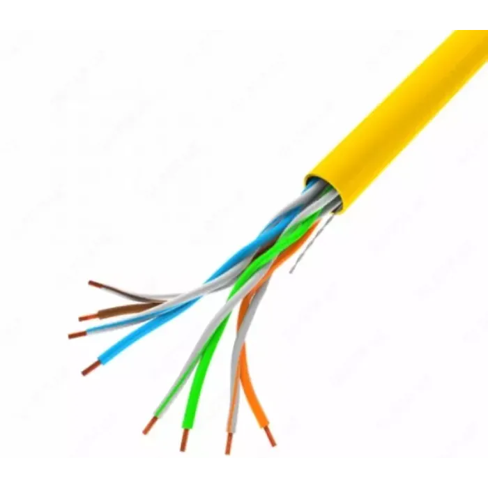 CAT 6 UTP, 305m, AWG 23/1, LSZH-1 305M/Easy pull box packing | yellow