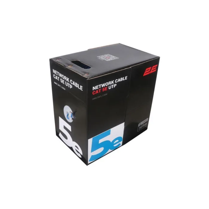 CAT 5e UTP, 305m, AWG 24/1, LSZH 305M/Oson tortish qutisi packin | ko‘k