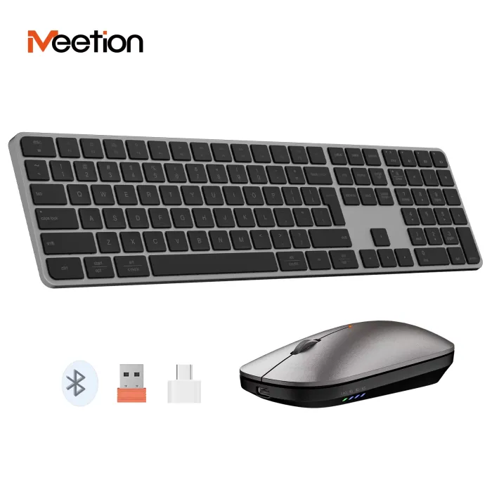 Simsiz klaviatura va sichqoncha to‘plami Meetion C230MW Black