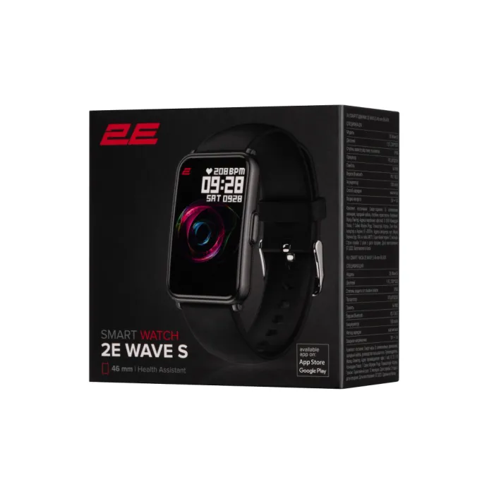 Смарт-часы 2E Wave S 46 mm Black