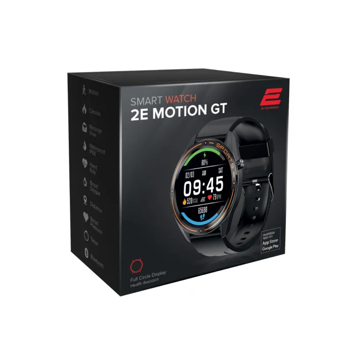2E Motion GT 46 mm Black-Orange smart soati