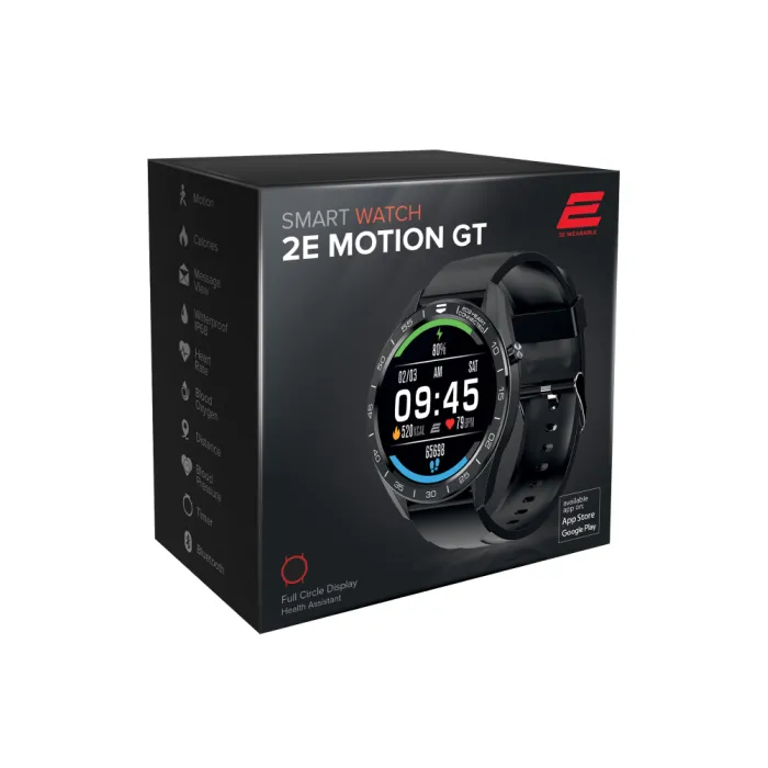 2E Motion GT 46 mm Black-Silver smart soati