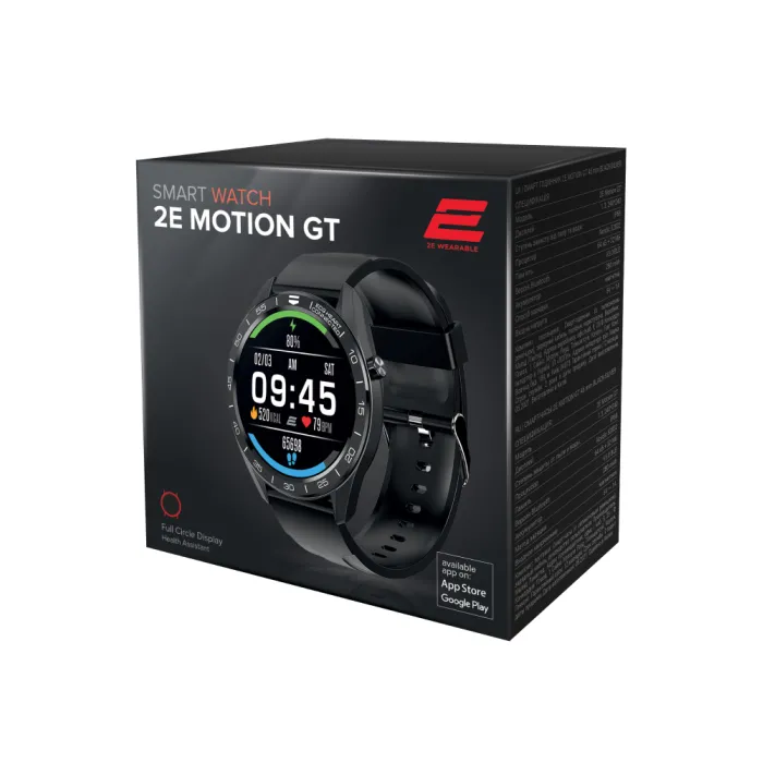 2E Motion GT 46 mm Black-Silver smart soati