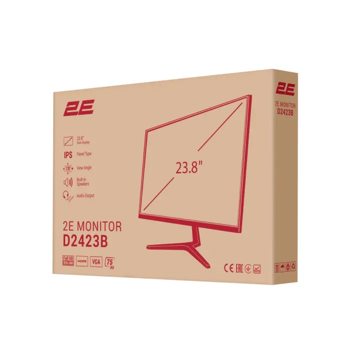 Монитор 2E D2423B 23.8" IPS 75Hz