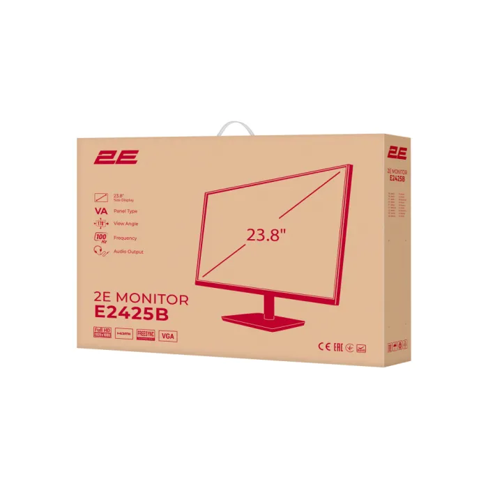 Монитор 2E E2425B 23.8″ VA Full HD 100 Гц FreeSync