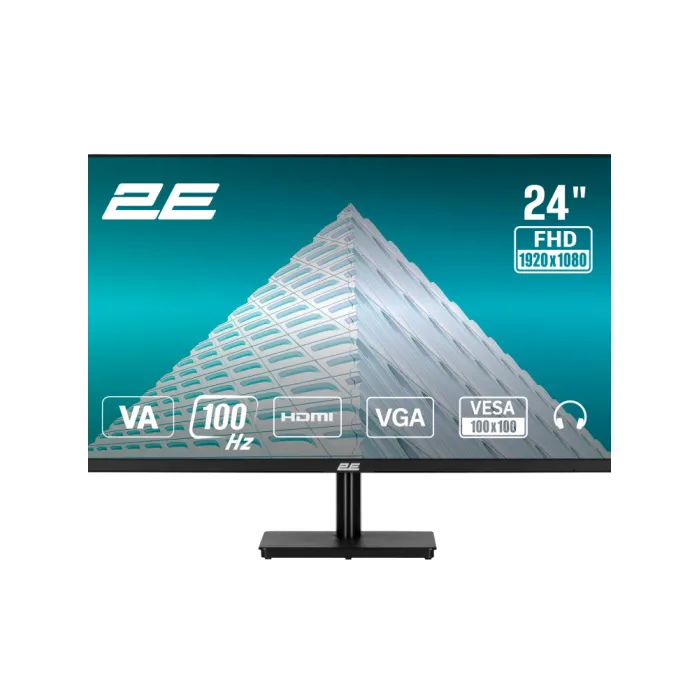 Монитор 2E E2425B 23.8″ VA Full HD 100 Гц FreeSync