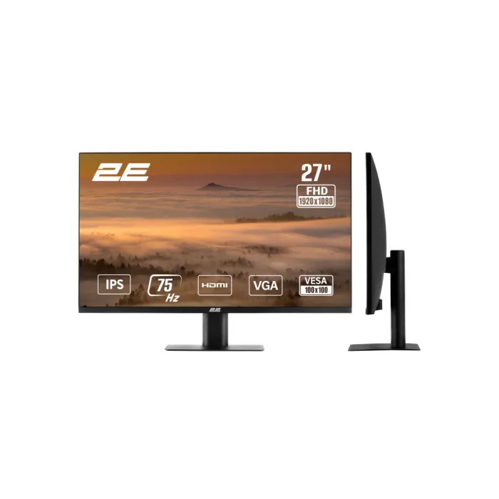Monitor 2E 27" F2723B D-Sub, HDMI, IPS, 75Hz