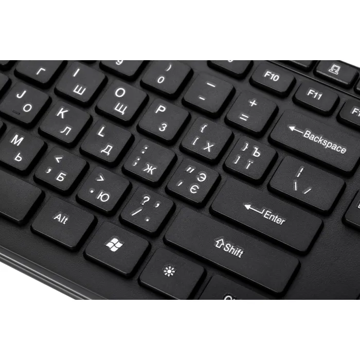 Klaviatura 2E KS210 Slim WL Black