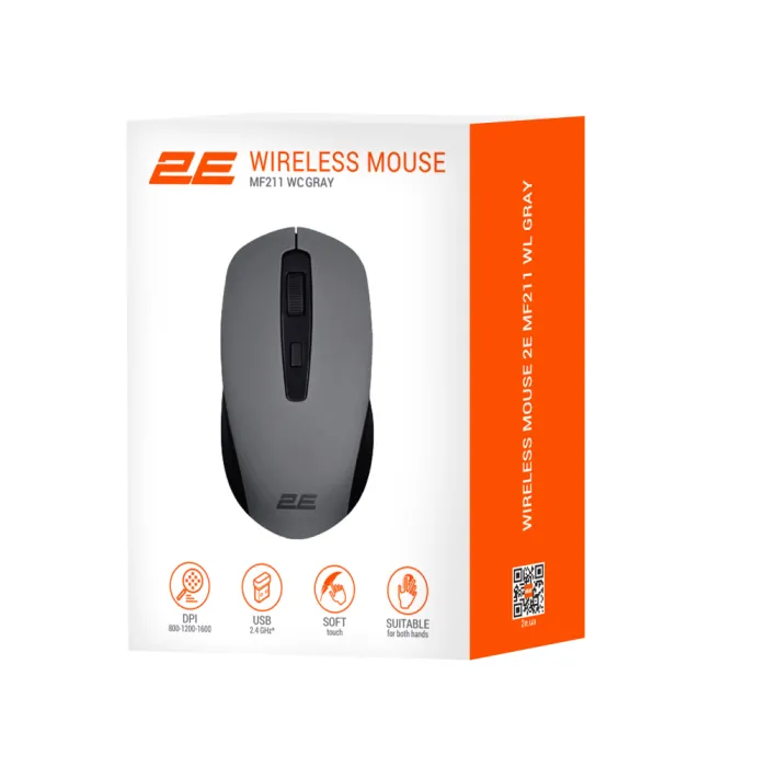 Мышь 2E MF211 WL Gray
