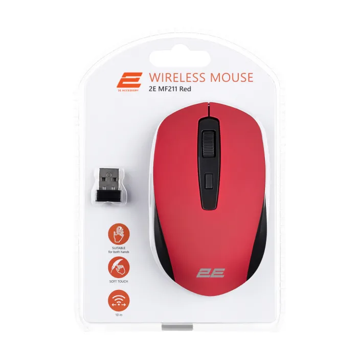 Мышь 2E MF211 WL Red