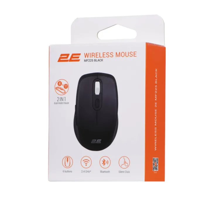 Sichqoncha 2E MF225 Silent WL BT Black
