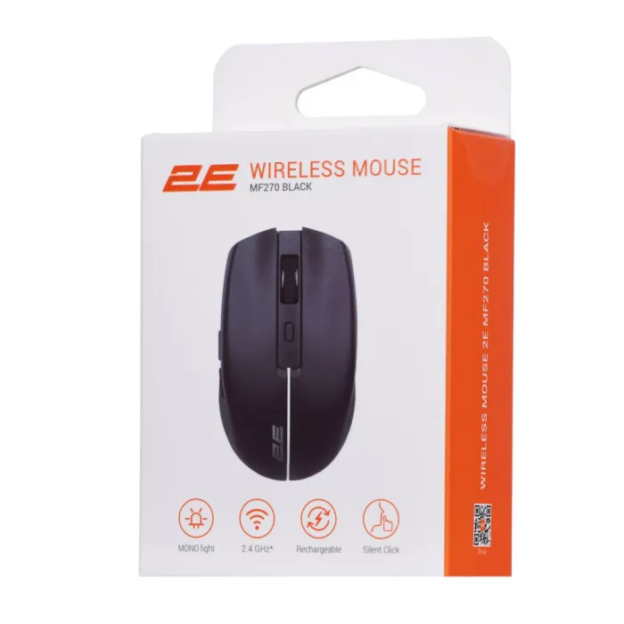 Мышь 2E MF270 Silent Rechargeable WL Black
