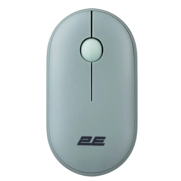 Мышь 2E MF300 Silent WL BT пепельно-зелёный