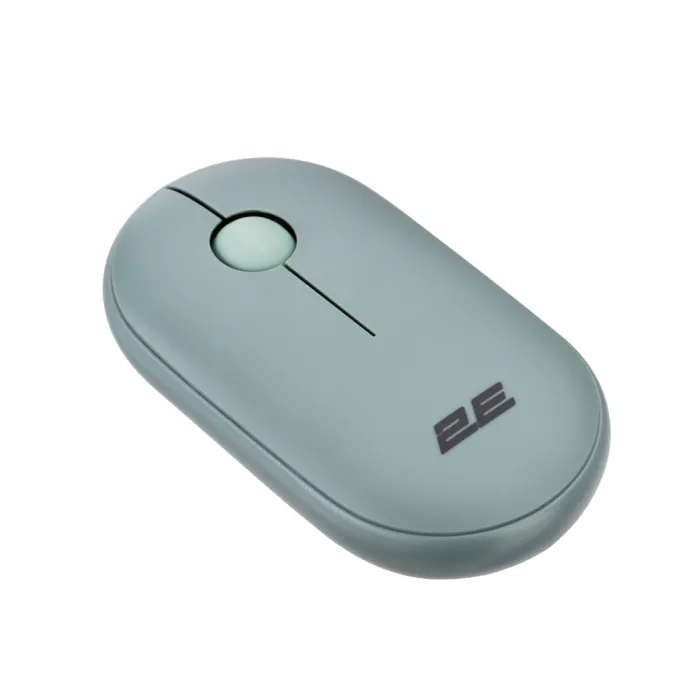 Мышь 2E MF300 Silent WL BT пепельно-зелёный