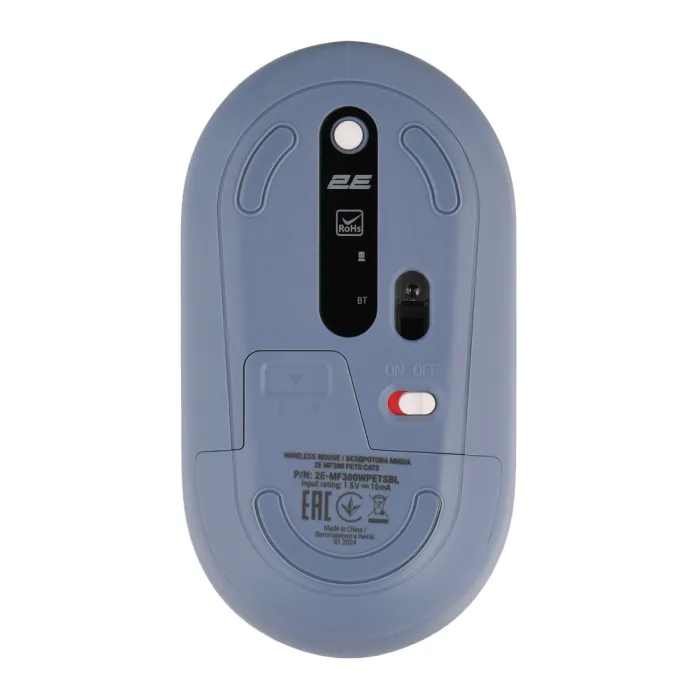 Мышь 2E MF300 Silent WL BT PETS:CATS