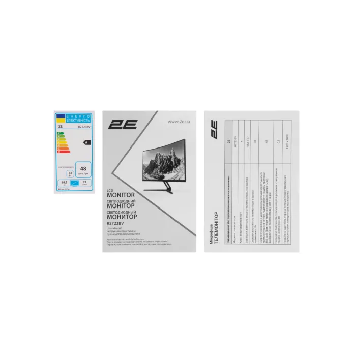 2E GAMING R2723BV 27" Full HD Curved FreeSync monitori