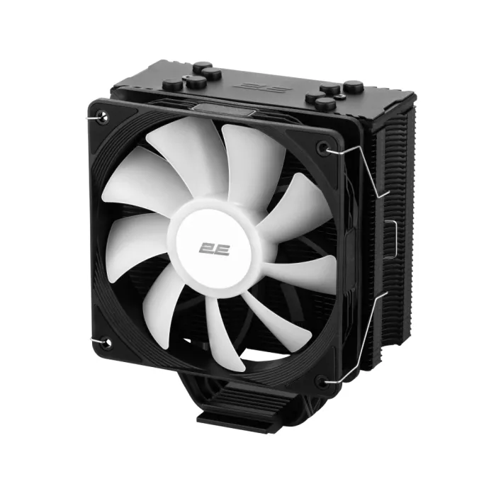 Protsessorli sovutgich 2E GAMING Air Cool ACN120B-ARGB, LGA1851, 1700, 1200, 115x, 1366, AM5, AM4, AM3, AM3+, 4pin PWM, 3pin +5VARGB, TDP 180W