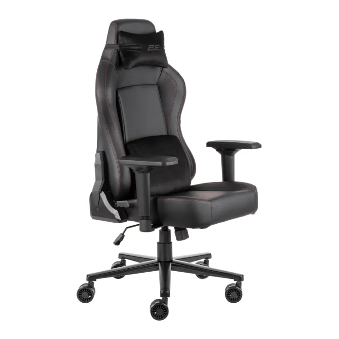2E GAMING BASAN II kreslosi, PU charm, 4D-Armrests, qora-qizil