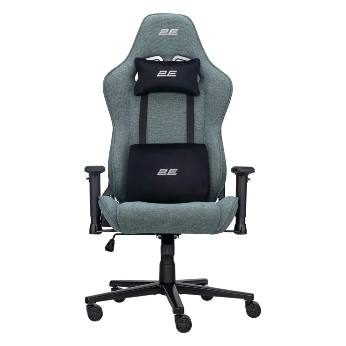 2E GAMING BUSHIDO Lite kreslosi, mato, 2D-Armrests, yashil, to‘q