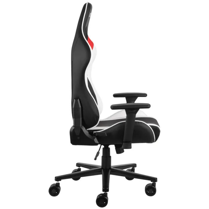 2E GAMING BUSHIDO II kreslosi, PU charm, 3D Armrests, oq-qora
