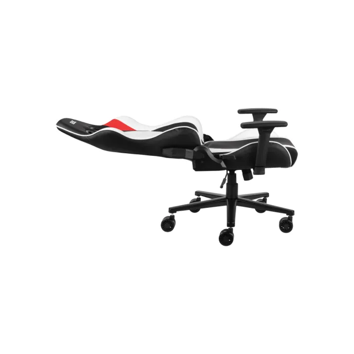 2E GAMING BUSHIDO II kreslosi, PU charm, 3D Armrests, oq-qora