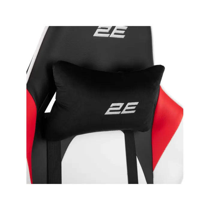 2E GAMING BUSHIDO II kreslosi, PU charm, 3D Armrests, oq-qora