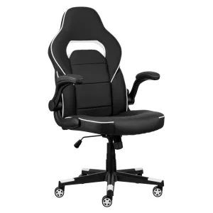 2E GAMING HEBI o‘rindig‘i, PU charm, buklanadigan qo‘lqoplar, oq-qora