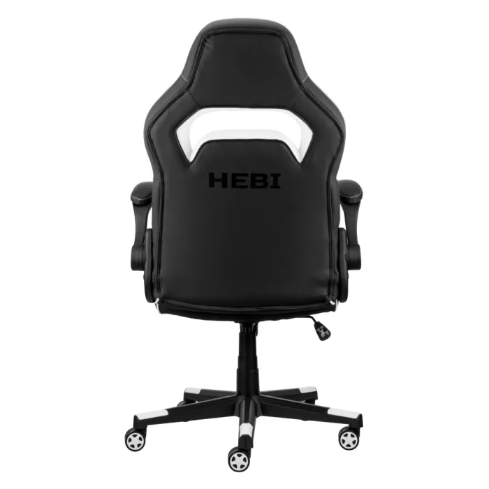 2E GAMING HEBI o‘rindig‘i, PU charm, buklanadigan qo‘lqoplar, oq-qora