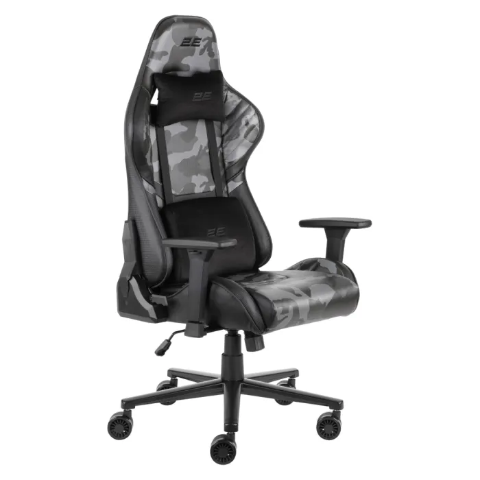 2E GAMING HIBAGON II kreslosi, PU charm, 3D-Armrests, qora/kamuflyaj