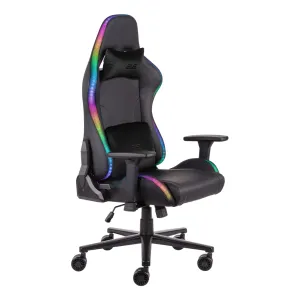 2E GAMING OGAMA II RGB kreslosi, PU charm, 3D-Armrests, qora