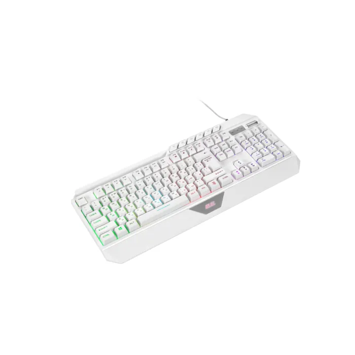 Клавиатура мембранная 2E GAMING KG315 110key, USB-A, EN/RU, RGB, белый