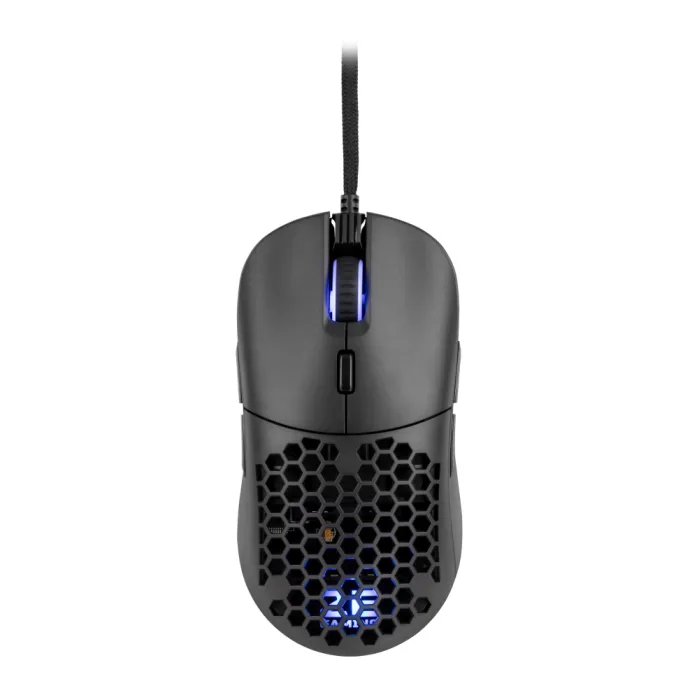 2E GAMING HyperDrive Pro sichqonchasi, RGB, USB-A, qora