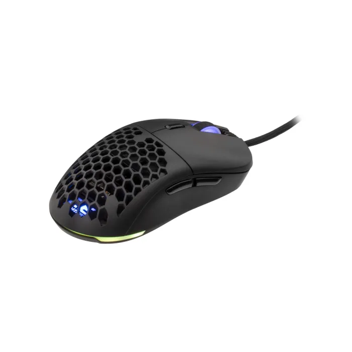 2E GAMING HyperDrive Pro sichqonchasi, RGB, USB-A, qora