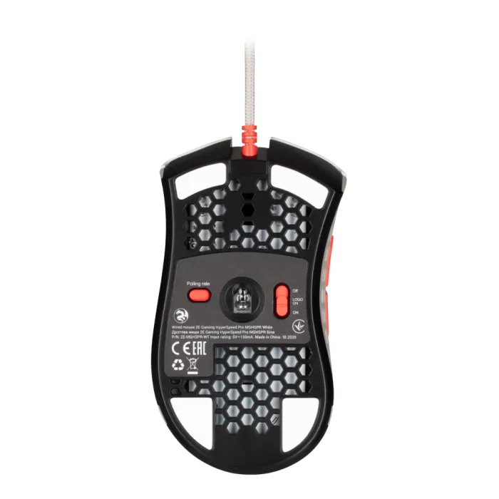 Мышь 2E GAMING HyperSpeed Pro, RGB, USB-A, белый