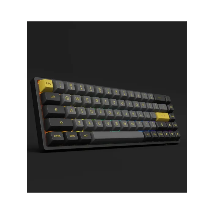 Akko 3068B Plus Black&Gold CS Jelly Pink RGB klaviaturasi