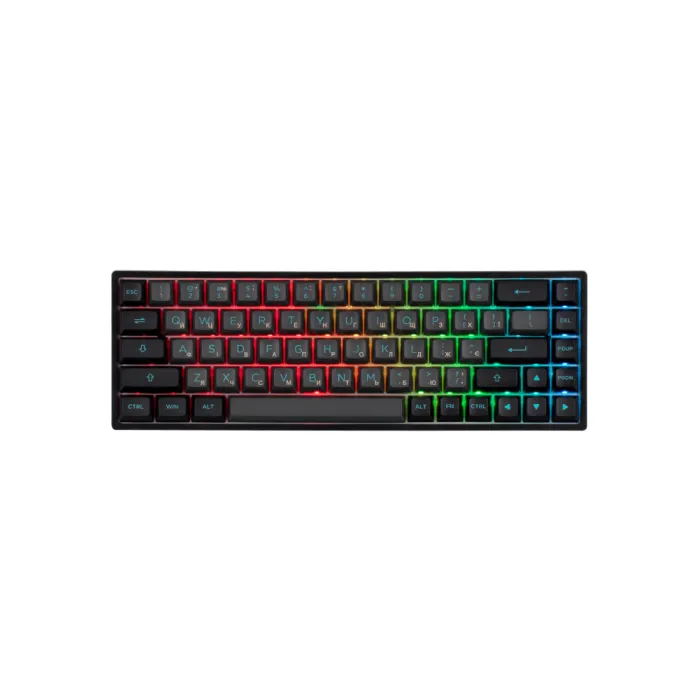 Клавиатура Akko 3068B Plus Black&Cyan CS Jelly Purple RGB