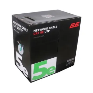 CAT 5e UTP, 305m, AWG 24/1, LSZH 305M/Easy pull box packin  | green