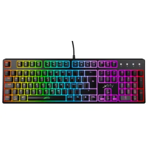 Клавиатура механическая K4 104Key, Kailh Red, USB-A, EN/RU, RGB, Черный