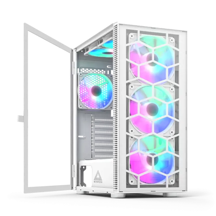 Montech X3 GLASS (W) korpusi