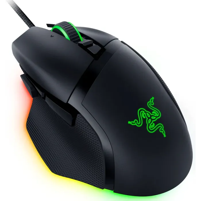 Simli sichqoncha Razer sichqonchasi Basilisk V3, RGB, USB-A, qora