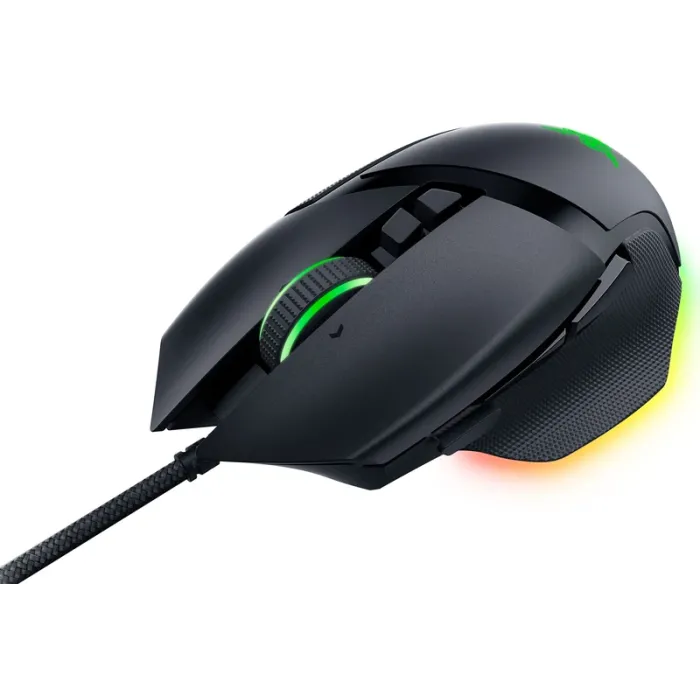 Simli sichqoncha Razer sichqonchasi Basilisk V3, RGB, USB-A, qora