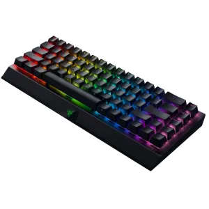Клавиатура механическая Razer BlackWidow V3 Mini HyperSpeed 68key, Green Switch, USB-A/WL/BT, EN/RU, RGB, чёрный