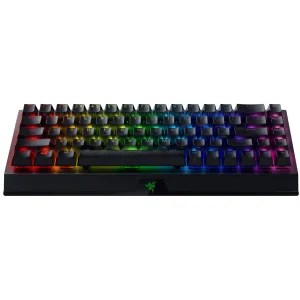 Клавиатура механическая Razer BlackWidow V3 Mini HyperSpeed 68key, Yellow Switch, USB-A/WL/BT, EN/RU, RGB, чёрный