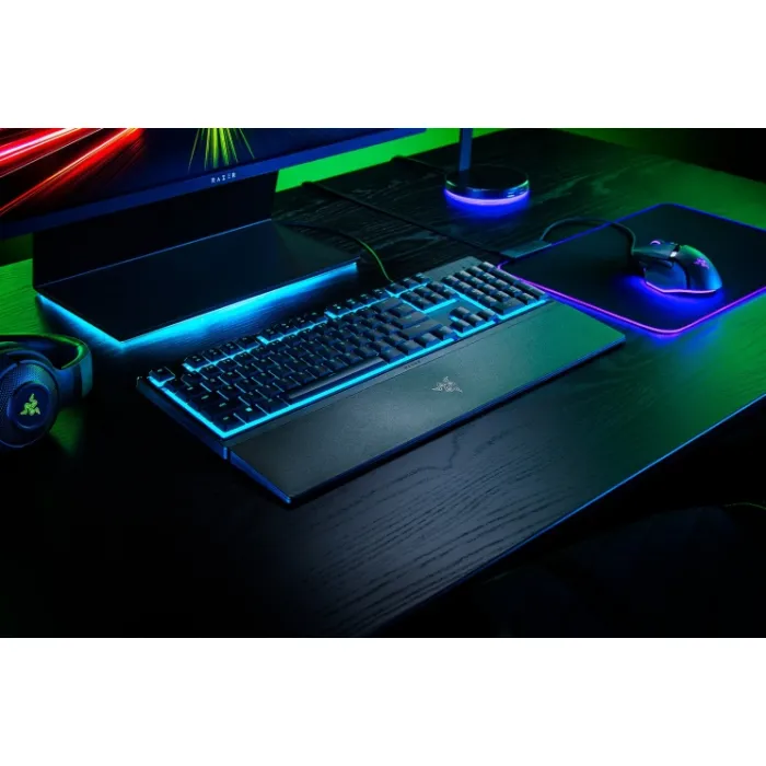 Razer Ornata V3 X 104key membranali klaviatura, USB-A, EN/RU, RGB, qora