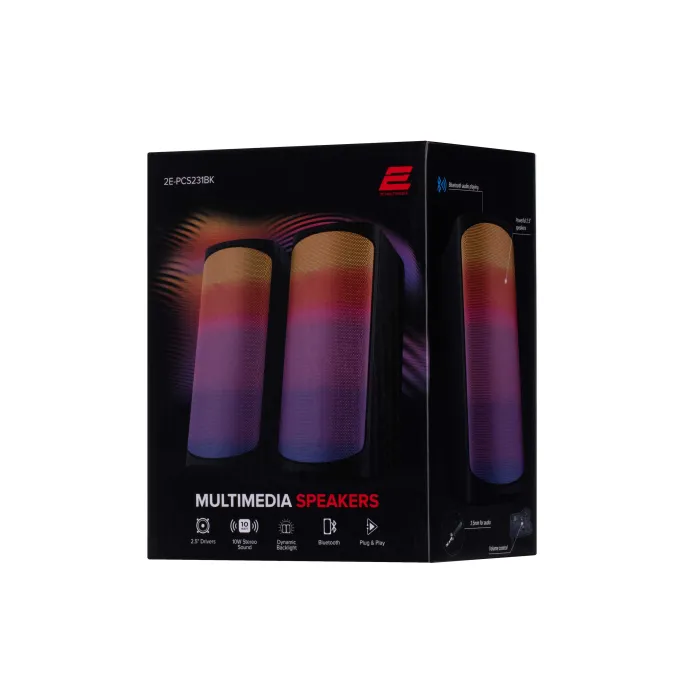 2E PCS231 RGB Matrix qora akustik tizimi