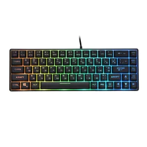 Клавиатура мембранная 2E GAMING KG345 68key, USB-A, EN/UA/RU, RGB, прозрачный