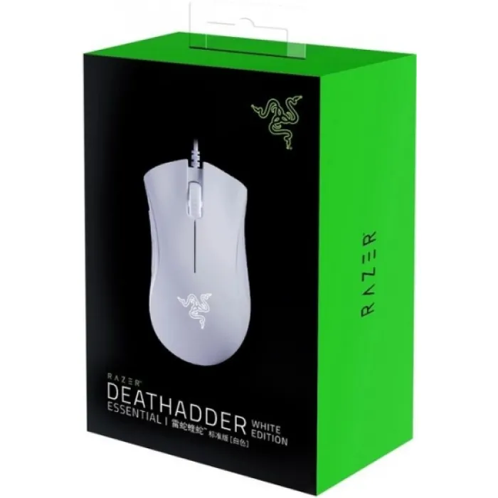O‘yin sichqonchasi Razer DeathAdder Essential Ed. USB RGB White